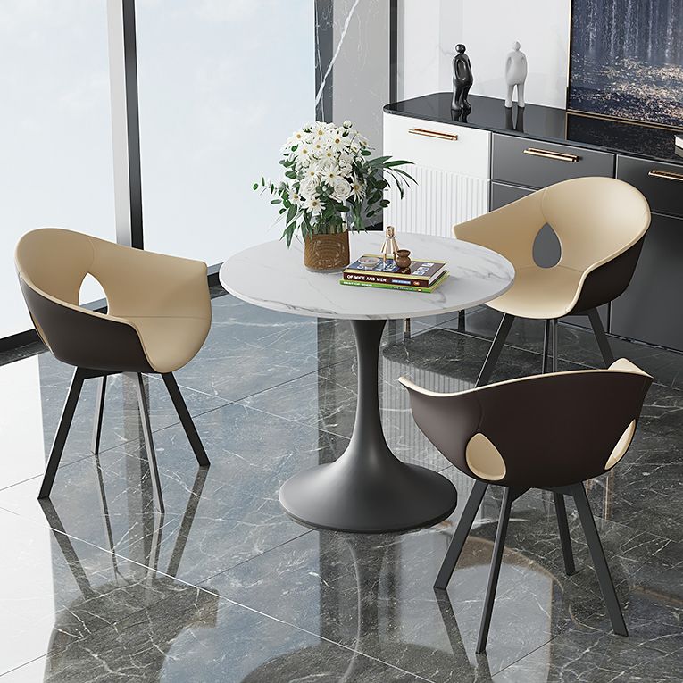 Round Tulip Base Luxury Dining Table White Tone Fixed Table with Sintered Stone Clearhalo ' dining_table' 'Dining Tables & Seating' 'Dining Tables' 'furn' 'furn_dining_table' 'Furniture' 'furniture_dining_table' 'Kitchen & Dining Furniture' 'kitchen&dining_furn' 'kitchen' 'kitchen_dining_table' 1200x1200_01bbe89e-83f4-46a2-b86a-82636ad00355