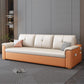 Contemporary Sofa Futon White with Storage Pillow Back Pillow Top Arms Sofa Bed Clearhalo 'furn' 'furn_futons' 'Furniture' 'Futons & Daybeds' 'Futons' 'Living Room Furniture' 1200x1200_01be0a21-5030-42c8-a881-52c7c3a48c6e