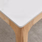 Rectangle Retro Modern Dining Table White Sintered Stone Top 4 Legs Fixed Table Clearhalo 'Dining Tables & Seating' 'Dining Tables' 'dining_table' 'furn' 'furn_dining_table' 'Furniture' 'Kitchen & Dining Furniture' 1200x1200_01be52c3-8ce4-4f15-b90a-6e0549277109