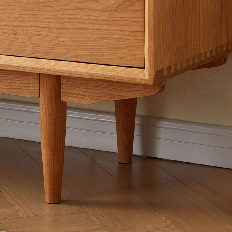 Contemporánea tocador doble horizontal de almacenamiento de madera para dormitorio para dormitorio