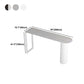 Modern Marble Bistro Table with Specialty Table Top Double Pedestal Table- 41.3" H Clearhalo 'Bar Furniture' 'Bar Tables' 'bar_tables' 'furn' 'furn_bar_tables' 'Furniture' 'furniture_bar_tables' 'Kitchen & Dining Furniture' 1200x1200_01c410ea-f9e8-45cf-8330-e6895f0bff1a