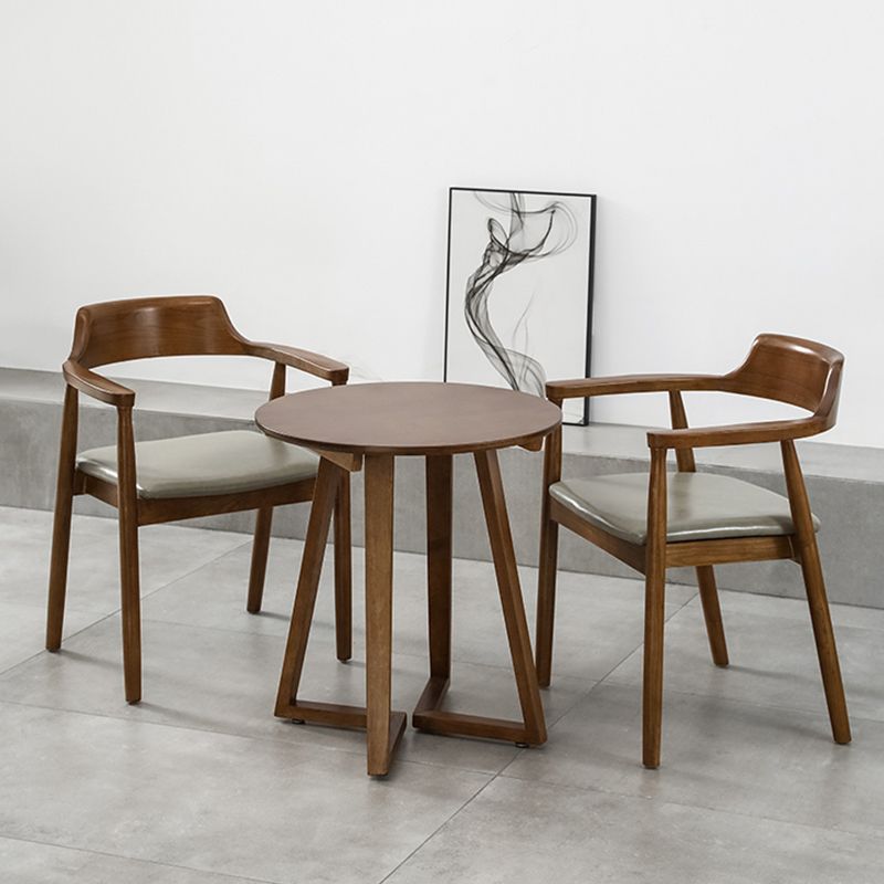 Single Round Sled Solid Wood Medium Wood Coffee Cocktail Table Clearhalo 'Coffee & Accent Tables' 'Coffee Tables' 'coffee_tables' 'furn' 'furn_coffee_tables' 'Furniture' 'Living Room Furniture' 1200x1200_01c75575-1a9f-4109-b915-67303fbdb29a