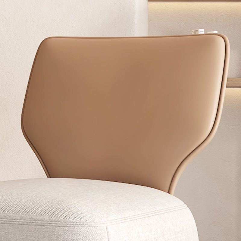 Industrial Upholstered Accent Chair Leather Tight Back Armless Chair Clearhalo 'Accent Chairs' 'accent_chairs' 'Chairs & Seating' 'furn' 'furn_accent_chairs' 'Furniture' 'Living Room Furniture' 1200x1200_01c794ea-517c-4546-b2c7-a22448077215