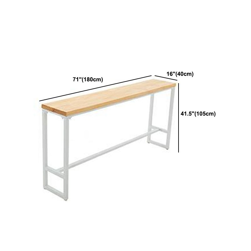 Tavolo rettangolare di ferro e legno moderno tavolo da bar di casa minimalista moderno