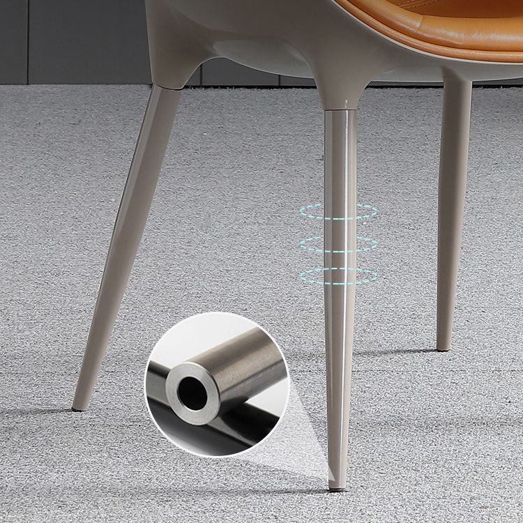 Contemporary Style Dining Side Chairs Kitchen Arm Side Chair with Metal Legs (Set of 2) Clearhalo ' kitchen&dining_furn' 'Dining Chairs' 'Dining Tables & Seating' 'dining_chair' 'furn' 'furn_dining_chair' 'Furniture' 'furniture_dining_chair' 'Kitchen & Dining Furniture' 'kitchen' 1200x1200_01c9295a-a57f-4e3f-9f16-2a3f957f869d