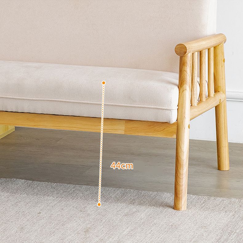 Contemporary Square Arm Sofa 31.49" High Linen Sofa with Tight Back