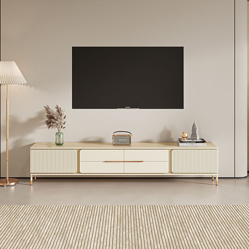Glam TV Media Console Wooden TV Stand Console with 4 Drawers Clearhalo 'furn' 'furn_tv_stands_entertainment_centers' 'Furniture' 'Living Room Furniture' 'TV Stands & Entertainment Centers' 'TV Stands & Media Storage Furniture' 'tv_stands_entertainment_centers' 1200x1200_01c990c5-ea07-44f1-b0f3-2d86e220ab3a