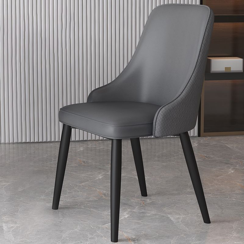 Metal Modern Dining Side Chair with Color Cushion Parsons Chair for Home Clearhalo ' kitchen&dining_furn' 'Dining Chairs' 'Dining Tables & Seating' 'dining_chair' 'furn' 'furn_dining_chair' 'Furniture' 'furniture_dining_chair' 'Kitchen & Dining Furniture' 'kitchen' 1200x1200_01c9e5f8-8a7a-4b0c-915a-c7faf7564fa5