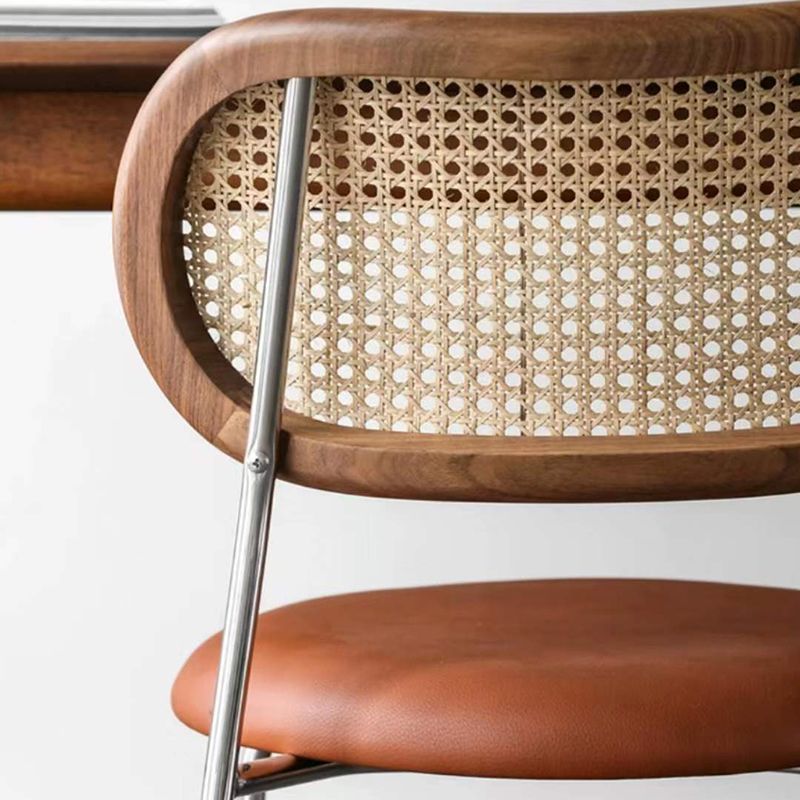 Industrial Open Back Chair Dining Armless Chair for Kitchen with Metal Legs Clearhalo 'Dining Chairs' 'Dining Tables & Seating' 'dining_chair' 'furn' 'furn_dining_chair' 'Furniture' 'furniture_dining_chair' 'Kitchen & Dining Furniture' 1200x1200_01cab55f-6653-42d0-ba3a-9c8f7a7ca97d