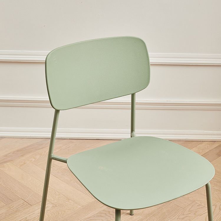 Contemporary Style Dining Chair Dining Armless Stackable Side Chair with Metal Legs Clearhalo ' kitchen&dining_furn' 'Dining Chairs' 'Dining Tables & Seating' 'dining_chair' 'furn' 'furn_dining_chair' 'Furniture' 'furniture_dining_chair' 'Kitchen & Dining Furniture' 'kitchen' 1200x1200_01cd02d5-754a-4feb-b223-1929af99732a