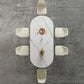 Sintered Stone Top Dining Table Oval Table with Metal Base and Double Pedestal Clearhalo ' dining_table' 'Dining Tables & Seating' 'Dining Tables' 'furn' 'furn_dining_table' 'Furniture' 'furniture_dining_table' 'Kitchen & Dining Furniture' 'kitchen&dining_furn' 'kitchen' 'kitchen_dining_table' 1200x1200_01cd6c2e-a320-4ae8-bd9f-94c0c5dabc57