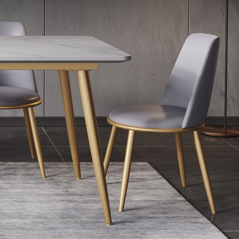 Glam Style Sintered Stone Dining Set 1/2/5/7 Pieces Dining Set for Dining Areas Clearhalo 'Dining Room Sets' 'Dining Tables & Seating' 'dining_room_set' 'furn' 'furn_dining_room_set' 'Furniture' 'furniture_dining_room_set' 'Kitchen & Dining Furniture' 1200x1200_01ceb63b-4c00-47ef-af46-e2dccf8ad1e9