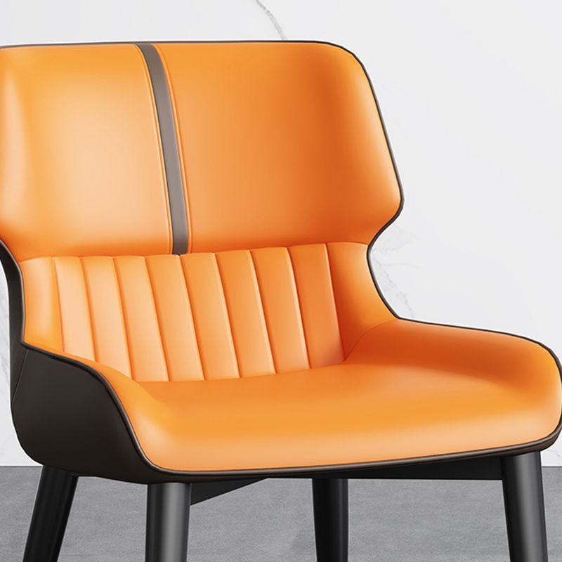 Chaises de salle à manger sans bras contemporaine avec rembourrage avec rembourrage