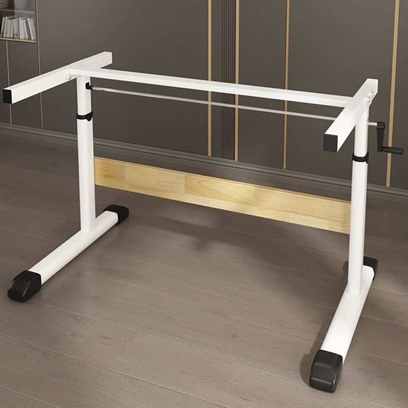 Modern Folding Dormitory Writing Desk 23.6" H Office Desk with T-Shape Base Clearhalo 'furn' 'furn_office_desk' 'Furniture' 'Office Desks' 'Office Furniture' 'office_desk' 1200x1200_01d27274-54e4-4e78-a632-49c101535500