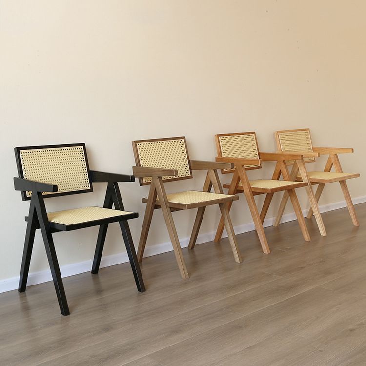 Contemporary Solid Wood Dining Room Chair Set Open Back Dining Arm Chair Clearhalo ' kitchen&dining_furn' 'Dining Chairs' 'Dining Tables & Seating' 'dining_chair' 'furn' 'furn_dining_chair' 'Furniture' 'furniture_dining_chair' 'Kitchen & Dining Furniture' 'kitchen' 1200x1200_01d312f8-a149-4dce-a7c2-fe44db10a2d2