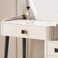 Modern Style Dressing Table Stone Top Vanity Set with Storage Drawers
