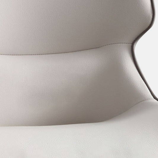 Silla lateral simple moderna silla de ala de cuero de cuero para dormitorio