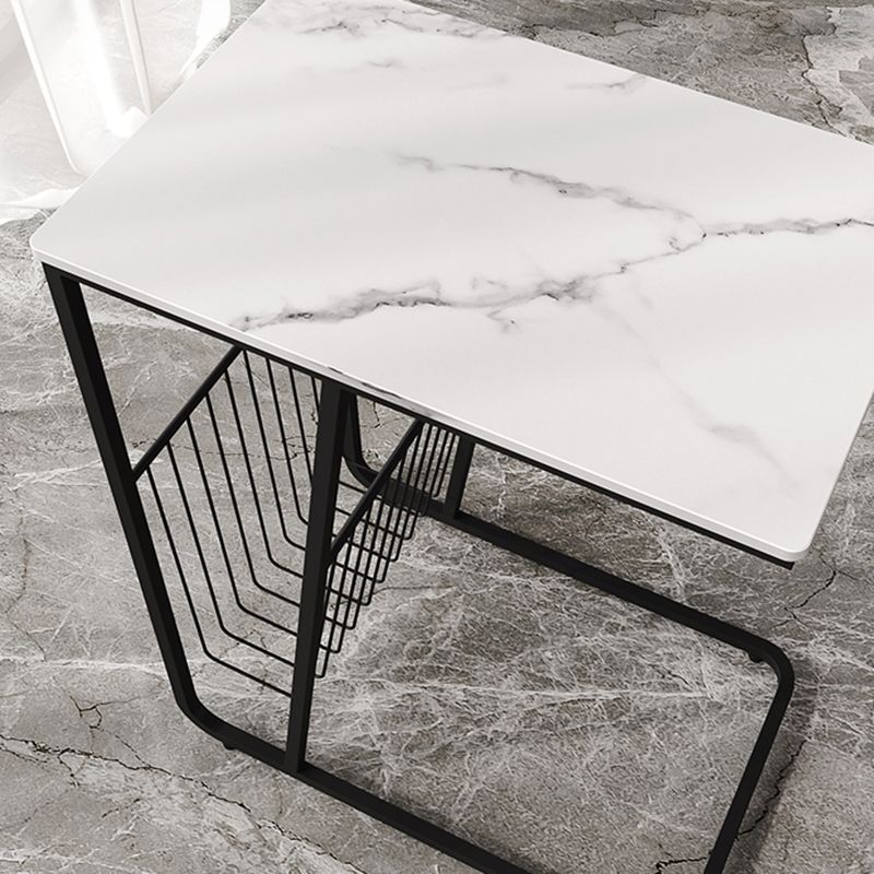 Mesa nocturna de almacenamiento industrial de hierro de 1Shelf de hierro, 24 "de alto