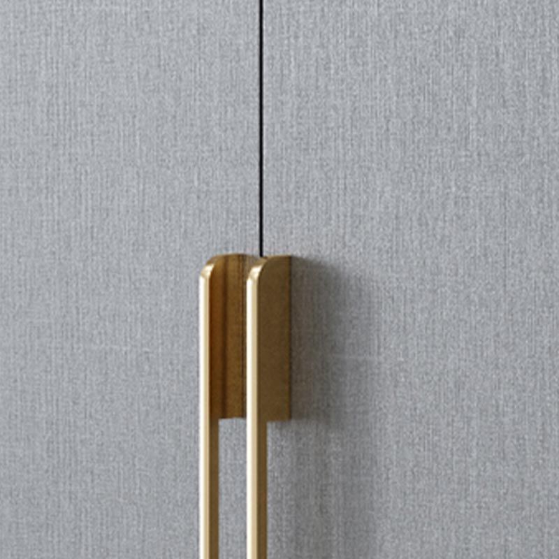 Zeitgenössischer Stil grauer Farbgarderobe Holz weiche Schubladen -Kleiderschrankschrank