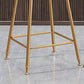 Contemporary Bar Stool Round Seat Barstool with Footrest and Metal Base Clearhalo 'Bar Furniture' 'Bar Stools' 'bar_stools' 'furn' 'furn_bar_stools' 'Furniture' 'Kitchen & Dining Furniture' 1200x1200_01db369b-a6d0-4a71-8070-283df50b1869
