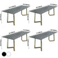 Rectangle Double Pedestal Glam Dining Table Two-Color Fixed Table of Sintered Stone Clearhalo ' dining_table' 'Dining Tables & Seating' 'Dining Tables' 'furn' 'furn_dining_table' 'Furniture' 'furniture_dining_table' 'Kitchen & Dining Furniture' 'kitchen&dining_furn' 'kitchen' 'kitchen_dining_table' 1200x1200_01dc176f-c5c4-48eb-93cd-97c81b0feed5