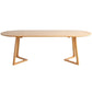 Modern Oval Pine Wood Dining Table Wood Base Home Dining Table Clearhalo 'Dining Tables & Seating' 'Dining Tables' 'dining_table' 'furn' 'furn_dining_table' 'Furniture' 'Kitchen & Dining Furniture' 1200x1200_01dc81da-c150-4d81-a412-d5b439ff25ac