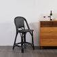 Black Wicker Counter Stools Contemporary Indoor Stools with Wood Frame Clearhalo 'Bar Furniture' 'Bar Stools' 'bar_stools' 'furn' 'furn_bar_stools' 'Furniture' 'Kitchen & Dining Furniture' 1200x1200_01dc91f9-1d2a-405f-abac-4fc69fdcf225