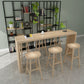 Rectangle Counter Dining Table in Log, Modern Counter Table with 41.3-inch Height Clearhalo 'Bar Furniture' 'Bar Tables' 'bar_tables' 'furn' 'furn_bar_tables' 'Furniture' 'Kitchen & Dining Furniture' 1200x1200_01dcc8a9-0937-4109-9067-0bfd400afff4