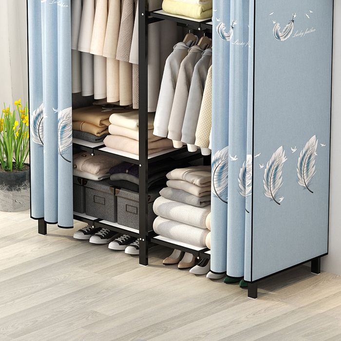 Armadio a cornice in acciaio inossidabile Armata moderno moderno armadio per il guardaroba con bordo di abbigliamento