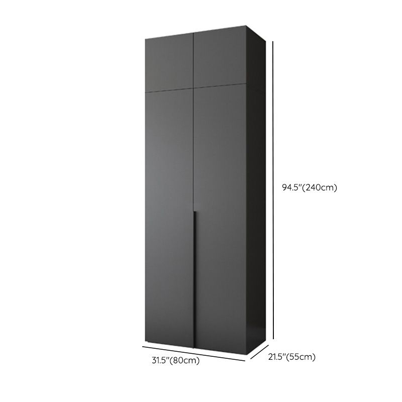 Moderno gabinete de madera dormitorio suave puertas cerradas armario