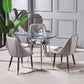 Round Tripod Base Home Furniture Glass-top Dining Room Collection for Dining Room Clearhalo ' dining_table' 'Dining Tables & Seating' 'Dining Tables' 'furn' 'furn_dining_table' 'Furniture' 'furniture_dining_table' 'Kitchen & Dining Furniture' 'kitchen&dining_furn' 'kitchen' 'kitchen_dining_table' 1200x1200_01e48a66-5dfb-4ae1-b6cf-57f4efc44e1b