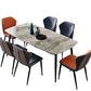 Contemporary Style 1/2/3/5/7 Pieces Dining Chairs Set Rectangle Stone Furniture in Gray Clearhalo 'Dining Room Sets' 'Dining Tables & Seating' 'dining_room_set' 'furn' 'furn_dining_room_set' 'Furniture' 'Kitchen & Dining Furniture' 1200x1200_01e87a1f-2df9-4893-bd79-637b7b9ee793