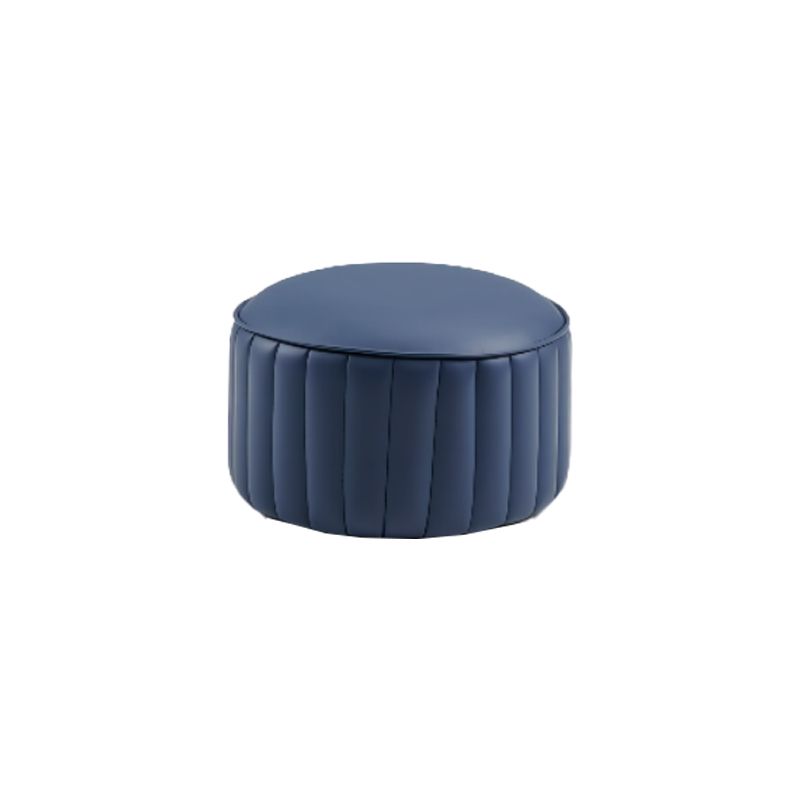 Modern Pouf Ottoman Genuine Leather Upholstered Cylinder Shape Ottoman Clearhalo 'furn' 'furn_ottomans_poufs' 'Furniture' 'Living Room Furniture' 'Ottomans & Poufs' 'ottomans_poufs' 1200x1200_01e8dfd1-6a68-4f15-b531-33afe8a553a8