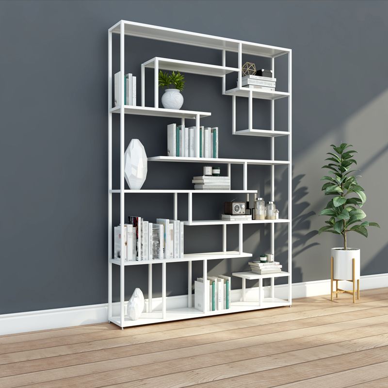 Industrial Metal Etagere Bookshelf Open Iron Bookshelf for Home Office Clearhalo 'Bookcases' 'furn' 'furn_bookcases' 'Furniture' 'furniture_bookcases' 'kitchen' 'kitchen_bookcases' 'Living Room Furniture' 'Office Furniture' 1200x1200_01e93c7c-5262-4ccd-84bd-569baaa78ac1