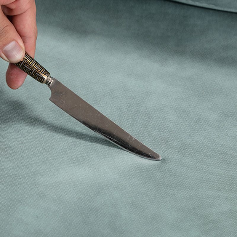 Square Arms 27" W Sled Based Faux Leather Arm Chair with Pillow Back Clearhalo 'Accent Chairs' 'accent_chairs' 'Chairs & Seating' 'furn' 'furn_accent_chairs' 'Furniture' 'Living Room Furniture' 1200x1200_01ea8859-ac63-430f-93f5-4f3cf18133ee