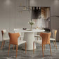 Glam Dining Set Stone 1/4/6/7 Pieces Dining Furniture for Indoor