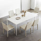 Modern Sintered Stone Table Set of 5/7 with Rectangle Table Dining Set with White Chairs Clearhalo 'Dining Room Sets' 'Dining Tables & Seating' 'dining_room_set' 'furn' 'furn_dining_room_set' 'Furniture' 'furniture_dining_room_set' 'Kitchen & Dining Furniture' 'kitchen&dining_furn' 'kitchen' 1200x1200_01eb34e1-d677-432d-9b19-47f679236382