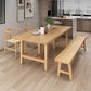 Simple Kitchen Rectangle Dining Table Solid Wood Khaki Dining Table with Double Pedestal Bases Clearhalo ' dining_table' 'Dining Tables & Seating' 'Dining Tables' 'furn' 'furn_dining_table' 'Furniture' 'furniture_dining_table' 'Kitchen & Dining Furniture' 'kitchen&dining_furn' 'kitchen' 'kitchen_dining_table' 1200x1200_01eb3d87-a65c-44f8-bdfc-3bc390494de6