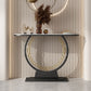 Tavolo console glam tavolo da console mezzaluna resistente ai graffi
