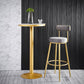 Glam Stone Bar Table Set 1/2/3 Pièces Table du comptoir rond pour intérieur