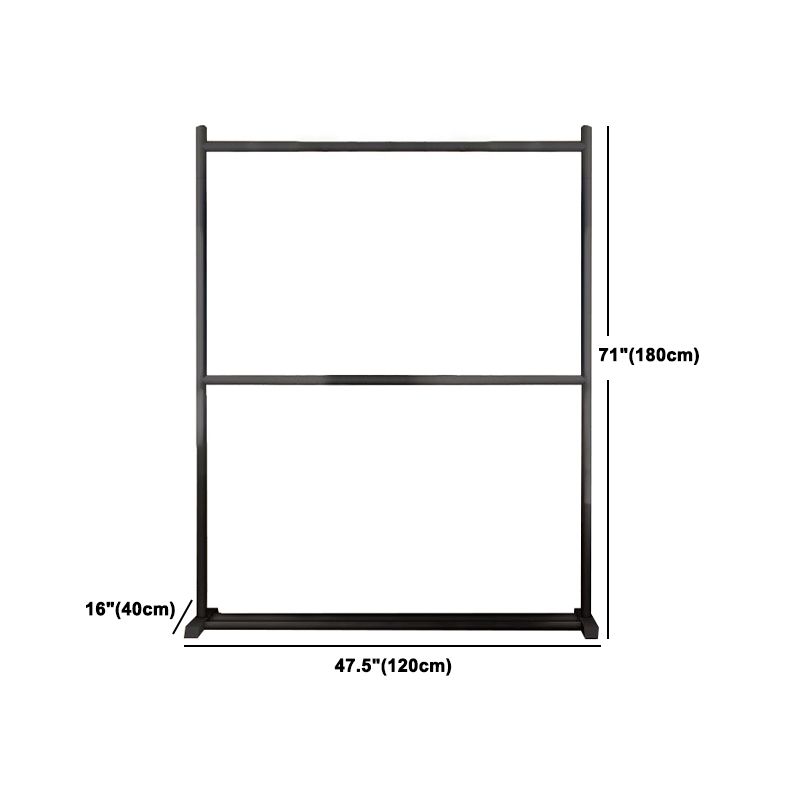 Zeitgenössischer Stil Armoire Black Metal Open Armoire für Schlafzimmer