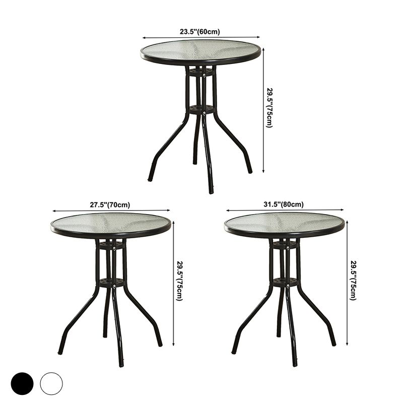Contemporary Round Dining Table Clear Tempered Glass Table with Pedestal Base Clearhalo ' dining_table' 'Dining Tables & Seating' 'Dining Tables' 'furn' 'furn_dining_table' 'Furniture' 'furniture_dining_table' 'Kitchen & Dining Furniture' 'kitchen&dining_furn' 'kitchen' 'kitchen_dining_table' 1200x1200_01eef24c-9a02-4292-83e0-ce26cb251513