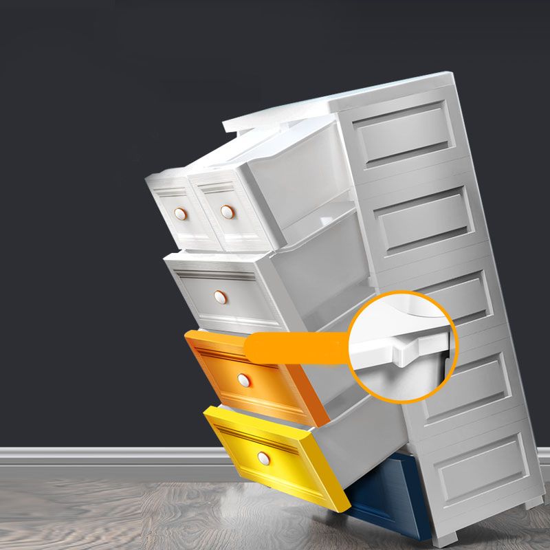 Plastic Contemporary Bedroom Cabinet Matte Finish Storage Cabinet with Drawers Clearhalo 'Armoires & Wardrobes' 'armoires_wardrobes' 'Bedroom Furniture' 'furn' 'furn_armoires_wardrobes' 'Furniture' 1200x1200_01f0a659-4486-41e2-93d3-0eda0ed3c352