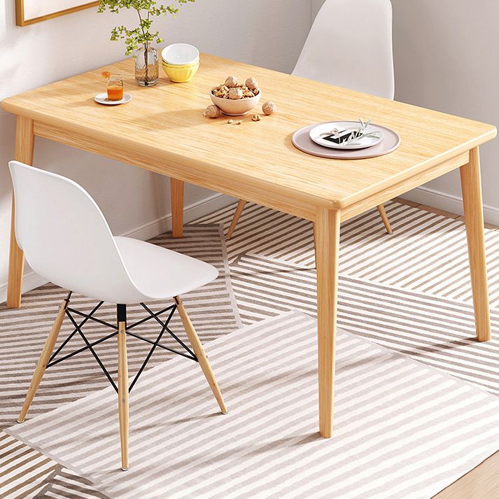 Solid Wood Contemporary Rectangle Table Wood Top Table for Kitchen Clearhalo ' dining_table' 'Dining Tables & Seating' 'Dining Tables' 'furn' 'furn_dining_table' 'Furniture' 'furniture_dining_table' 'Kitchen & Dining Furniture' 'kitchen&dining_furn' 'kitchen' 'kitchen_dining_table' 1200x1200_01f0d931-2f0d-410a-bffe-61b70c820025