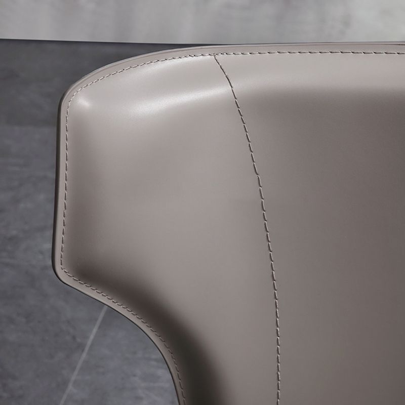 Designer Style Restaurant Wingback Side Chair Saddle Leather Dining Chair Clearhalo ' kitchen&dining_furn' 'Dining Chairs' 'Dining Tables & Seating' 'dining_chair' 'furn' 'furn_dining_chair' 'Furniture' 'furniture_dining_chair' 'Kitchen & Dining Furniture' 'kitchen' 1200x1200_01f2be41-59c7-4f7f-a4c4-86db31744a5c