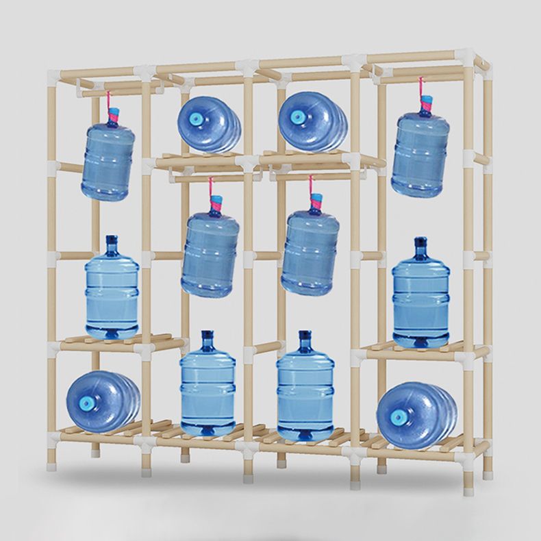 Armadio in legno massiccio di guardaroba in stile contemporaneo con gambe