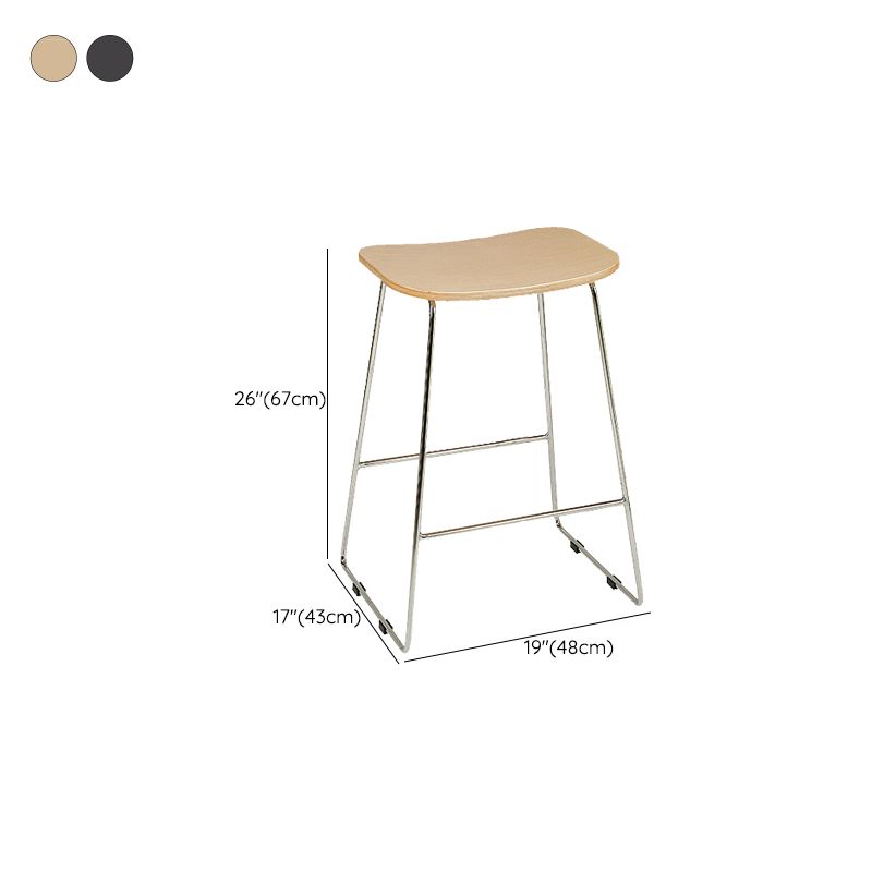 Industrielle Metall-Thekenhocker, Sattelsitz-Thekenhocker für das Wohnzimmer