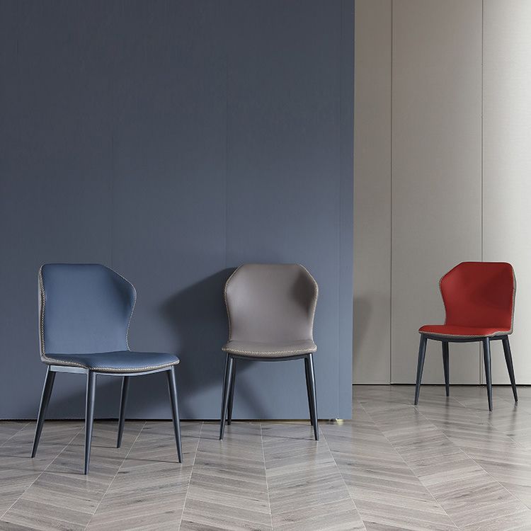 Modern Style Upholstered Side Chair Wingback Parsons Chair for Home Use Clearhalo ' kitchen&dining_furn' 'Dining Chairs' 'Dining Tables & Seating' 'dining_chair' 'Furniture' 'furniture_dining_chair' 'Kitchen & Dining Furniture' 'kitchen' 1200x1200_01f63886-0bc9-4e48-8383-b480b1fe3675