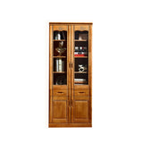 79 "H Modern Style Bookcase in legno massiccio di libreria chiusa con porta per l'home office