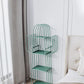 Libreria geometrica scandinava Metal With Back Shelf with Scaffali